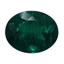0.80 ct Oval Emerald : Rich Green