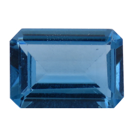 7.12 ct Emerald Cut Topaz : Rich Blue