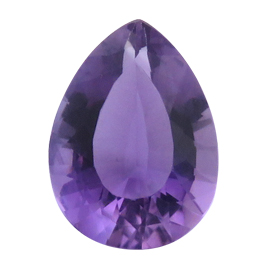 14.96 ct Pear Shape Amethyst : Rich Purple