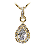 18K Yellow Gold 1.00cttw Diamond Pendant