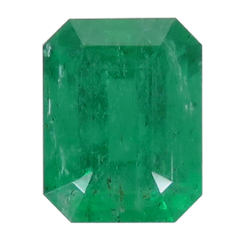 2.20 ct Emerald Cut Emerald : Fine Green