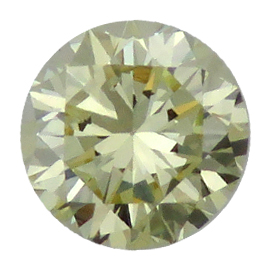 0.70 ct Round Diamond : Fancy Light Yellow Y-Z Range / VS2