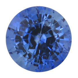 1.64 ct Round Blue Sapphire : Medium Royal Blue