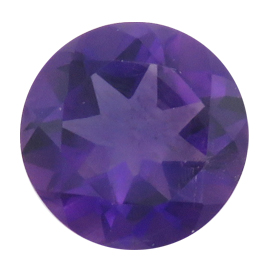 3.05 ct Round Amethyst : Deep Rich Purple