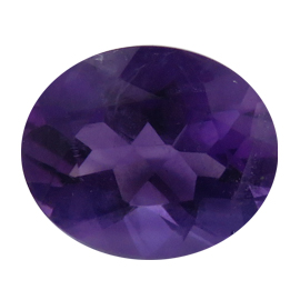 2.00 ct Oval Amethyst : Deep Rich Purple