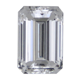 0.84 ct Emerald Cut Natural Diamond : F / VS1