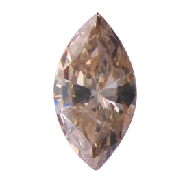 0.41 ct Marquise Diamond : Fancy Light Brown / I1