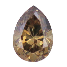 0.60 ct Pear Shape Diamond : Fancy Champagne / SI1