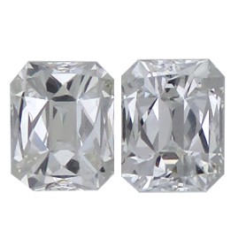 1.44 cttw Pair of Spring Cut Natural Diamonds : G / VS2