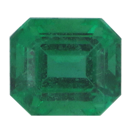 0.58 ct Emerald Cut Emerald : Green