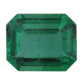 0.52 ct Emerald Cut Emerald : Soft Green