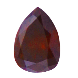0.12 ct Pear Shape Diamond : Dark Reddish Orange  / SI2