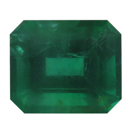 3.61 ct Emerald Cut Emerald : Fine Green