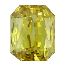 0.39 ct Radiant Diamond : Fancy Vivid Yellow / VVS2