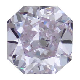 0.51 ct Radiant Diamond : Light Pink / VS1