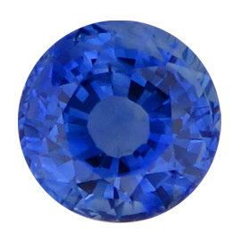 0.62 ct Round Blue Sapphire : Rich Blue