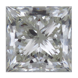 3.51 ct Princess Cut Diamond : K / SI2