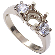 18K White Gold 1/2cttw Diamond Setting