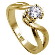 18K Yellow Gold 0.50ct Diamond Ring