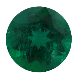 1.40 ct Rich Green Round Natural Emerald