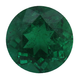 1.80 ct Round Emerald : Intense Green