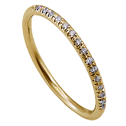 18K Yellow Gold 0.10cttw Diamond Band