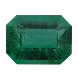 1.02 ct Emerald Cut Emerald : Fine Green