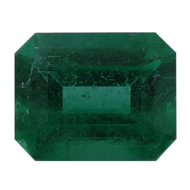 0.83 ct Emerald Cut Emerald : Rich Green