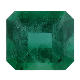 1.33 ct Deep Green Natural Emerald Cut Natural Emerald