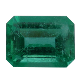 1.63 ct Emerald Cut Emerald : Rich Green