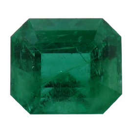 1.67 ct Emerald Cut Emerald : Rich Green