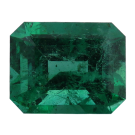 2.23 ct Emerald Cut Emerald : Rich Green