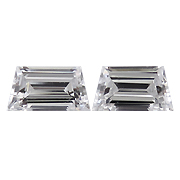 0.32 cttw G / VS1 Pair of Trapezoid Step Cut Diamonds