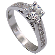 18K White Gold 0.55cttw Diamond Ring