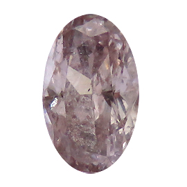 1.00 ct Oval Diamond : Fancy Brownish pink / SI3