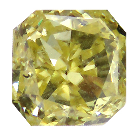 0.72 ct Radiant Diamond : Fancy Intense Yellow / SI2