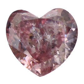 1.06 ct Heart Shape Diamond : Fancy Purplish Pink / I2