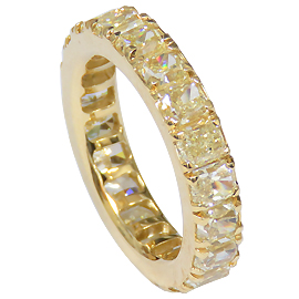 18K Yellow Gold Band : 6.50 cttw Diamonds
