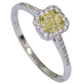 14K White Gold Multi Stone Ring : 0.46 cttw Diamonds