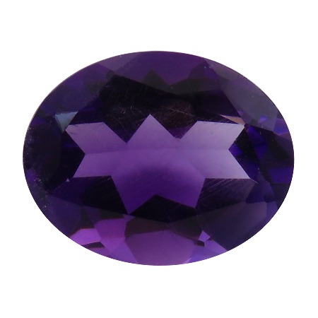 2.04 ct Oval Amethyst : Rich Purple