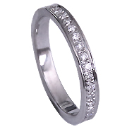 18K White Gold 0.45ct Diamond Band