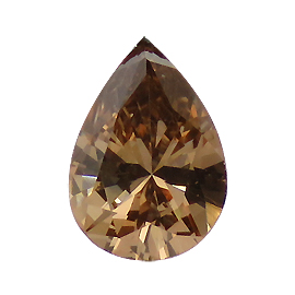 0.33 ct Pear Shape Diamond : Fancy Brown / VS2