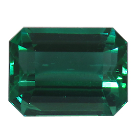2.26 ct Rich Green Natural Emerald Cut Natural Emerald