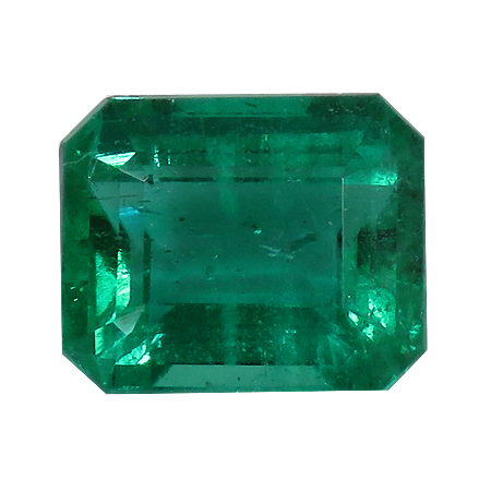 1.80 ct Deep Rich Green Natural Emerald Cut Natural Emerald