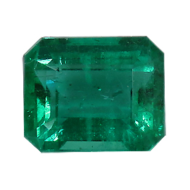 1.80 ct Emerald Cut Emerald : Deep Rich Green