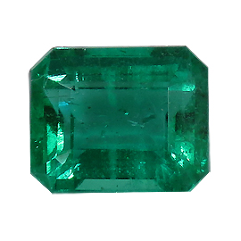 1.80 ct Deep Rich Green Natural Emerald Cut Natural Emerald