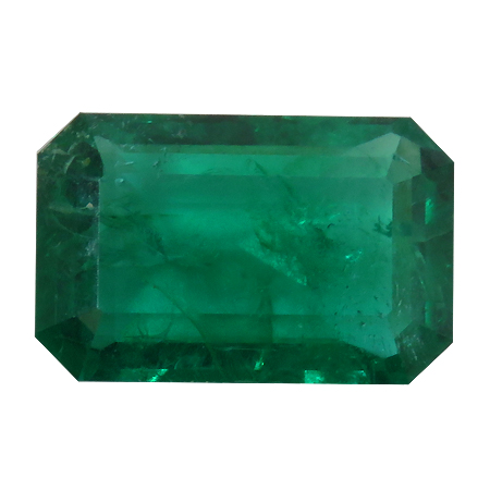 2.49 ct Emerald Cut Emerald : Deep Rich Green