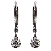 18K White Gold 0.50cttw Diamond Earrings