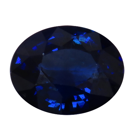 2.95 ct Oval Blue Sapphire : Deep Rich Blue