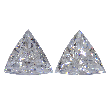 1.45 cttw Pair of Trillion Natural Diamonds : G / VS2
